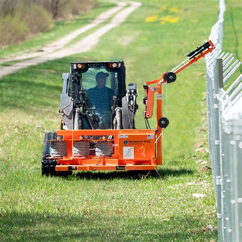 barb wire unroller for skid steer|barbwire hog attachment.